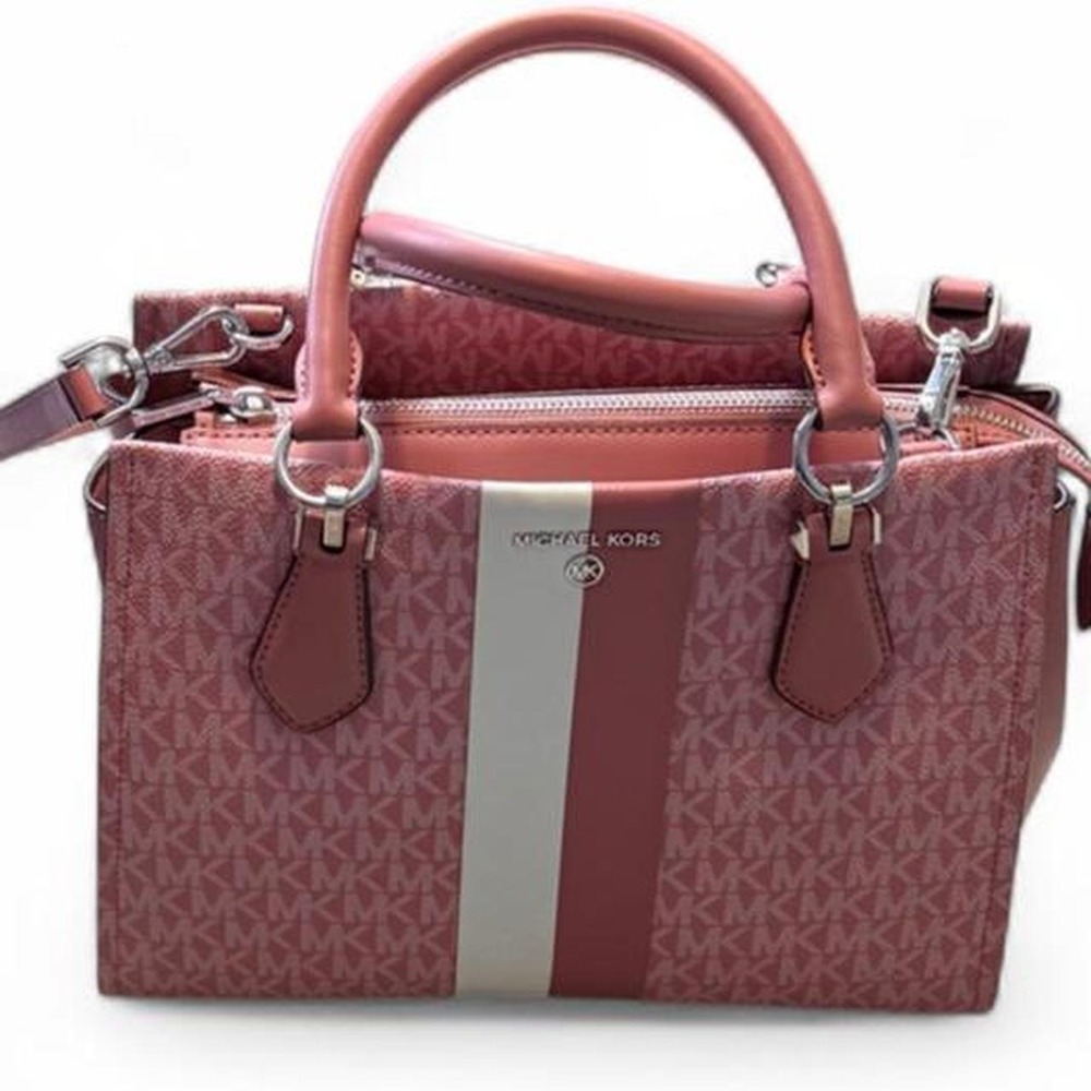 Michael Kors Signature Logo Pink Purse